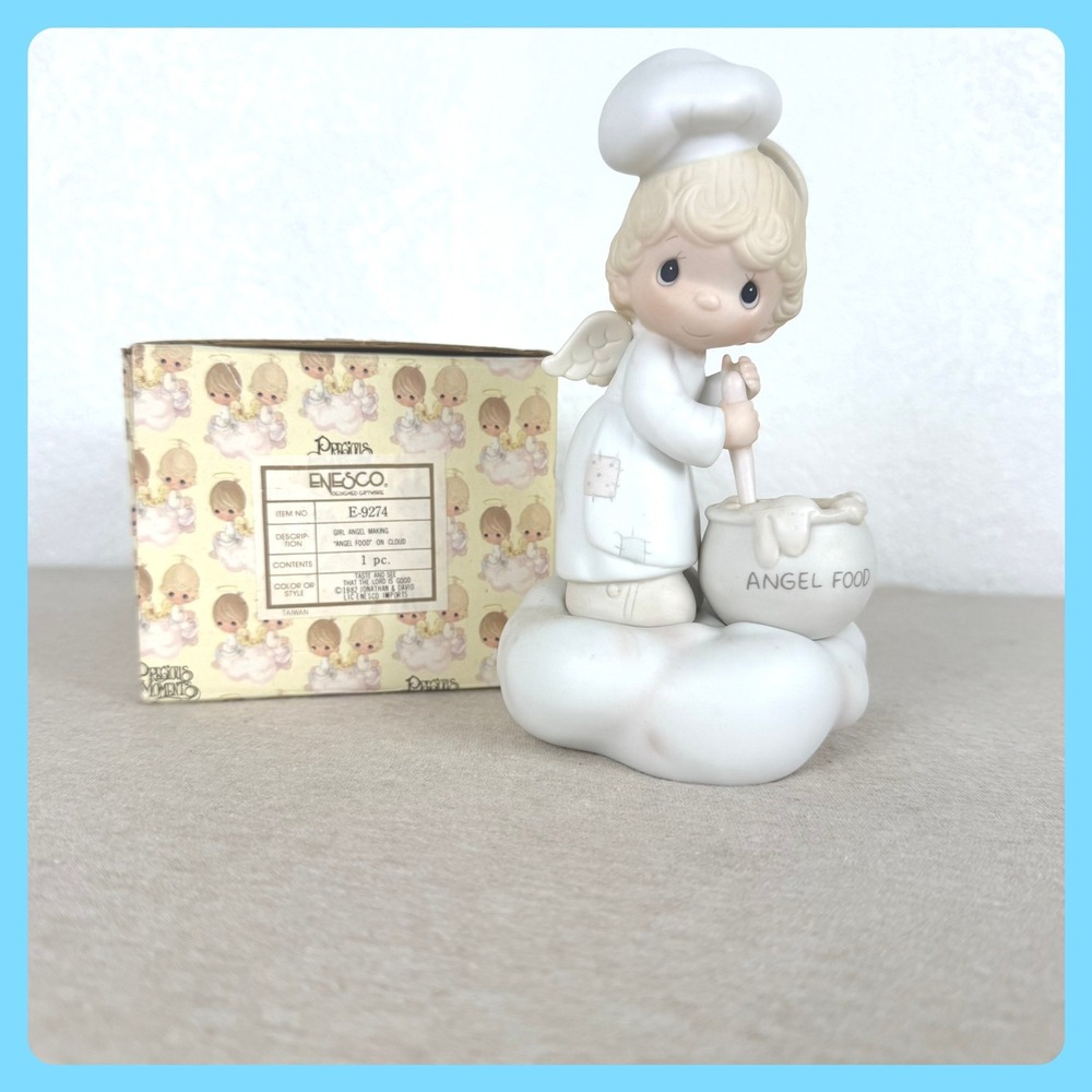 Precious Moments E-9274 Taste And See That The Lord‎ Is Good Angel Food Figurine